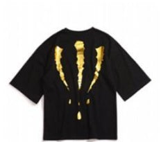 Creative instagram street style printed loose-fitting short-sleeved hip-hop t-shirts