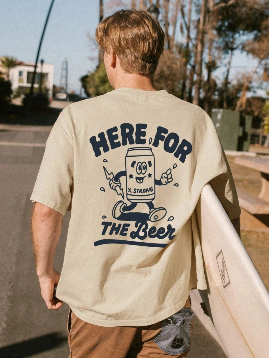 Letter Art Print Design Printed Boy Tshirt Lovely Street T Shirts Outdoor Design T-Shirt Holiday Loose Fitting Short Sleeved