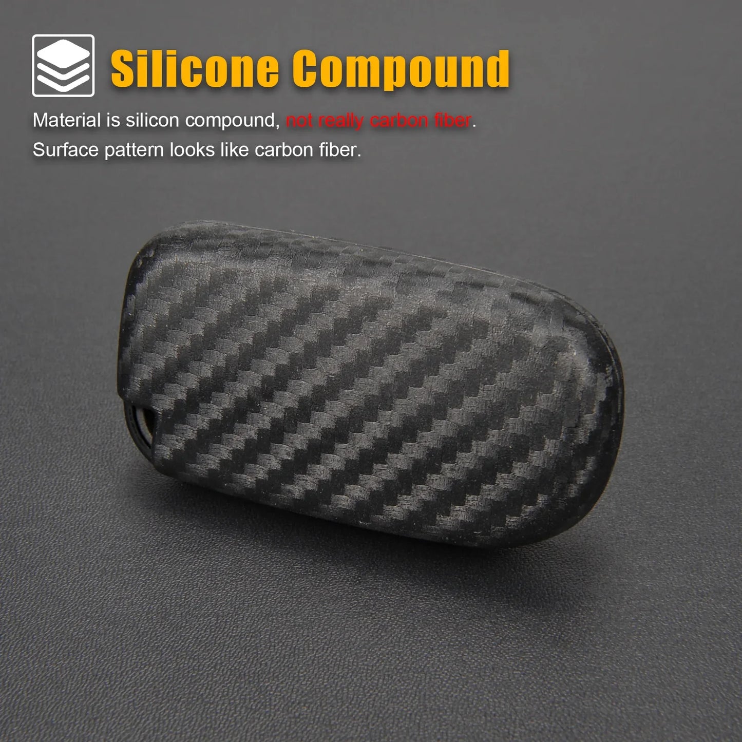 StreetStyz© Silicone Carbon Fiber Case Cover