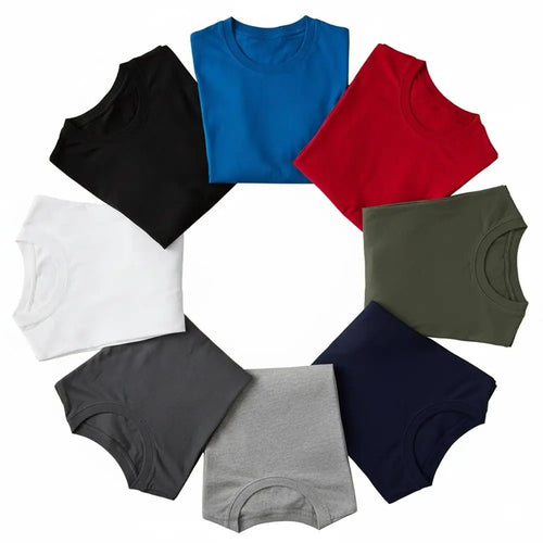 Street-style Vintage Loose-fitting Cross-border Crew-neck T-shirts For Men And Women